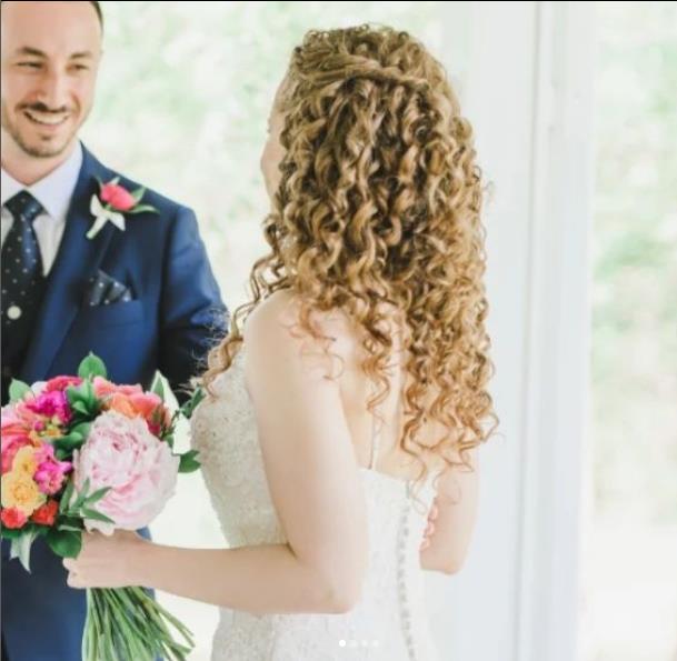 Elegant Half Up Half Down Curls Hairstyle
